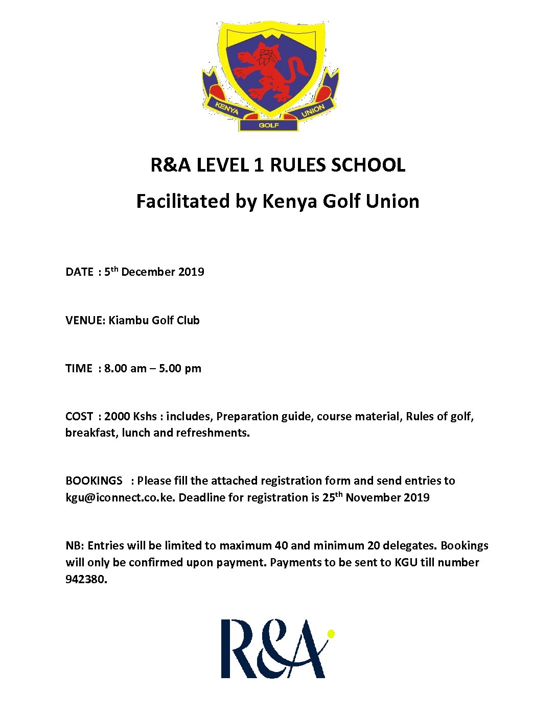 LEVEL 1 RULES SCHOOLS