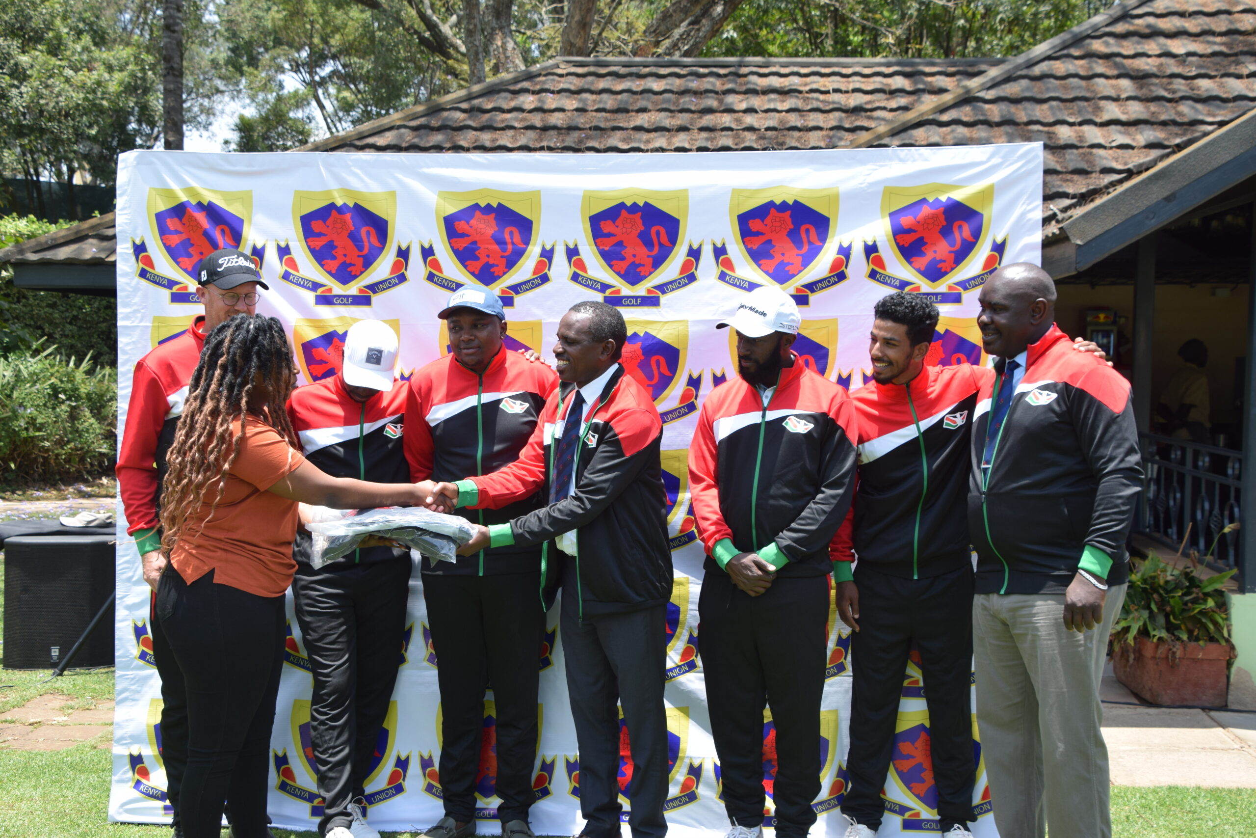 Kenya Golf Team receives kits from NOCK ahead of Africa Championship
