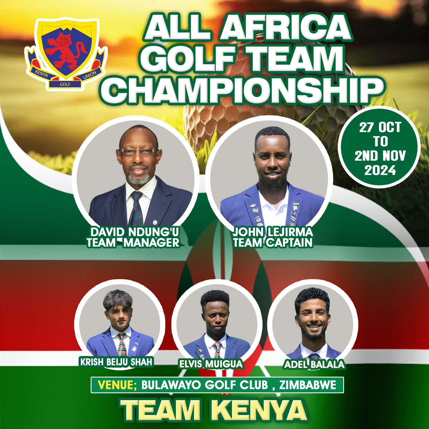 Team Kenya For All Africa Golf Team Championship